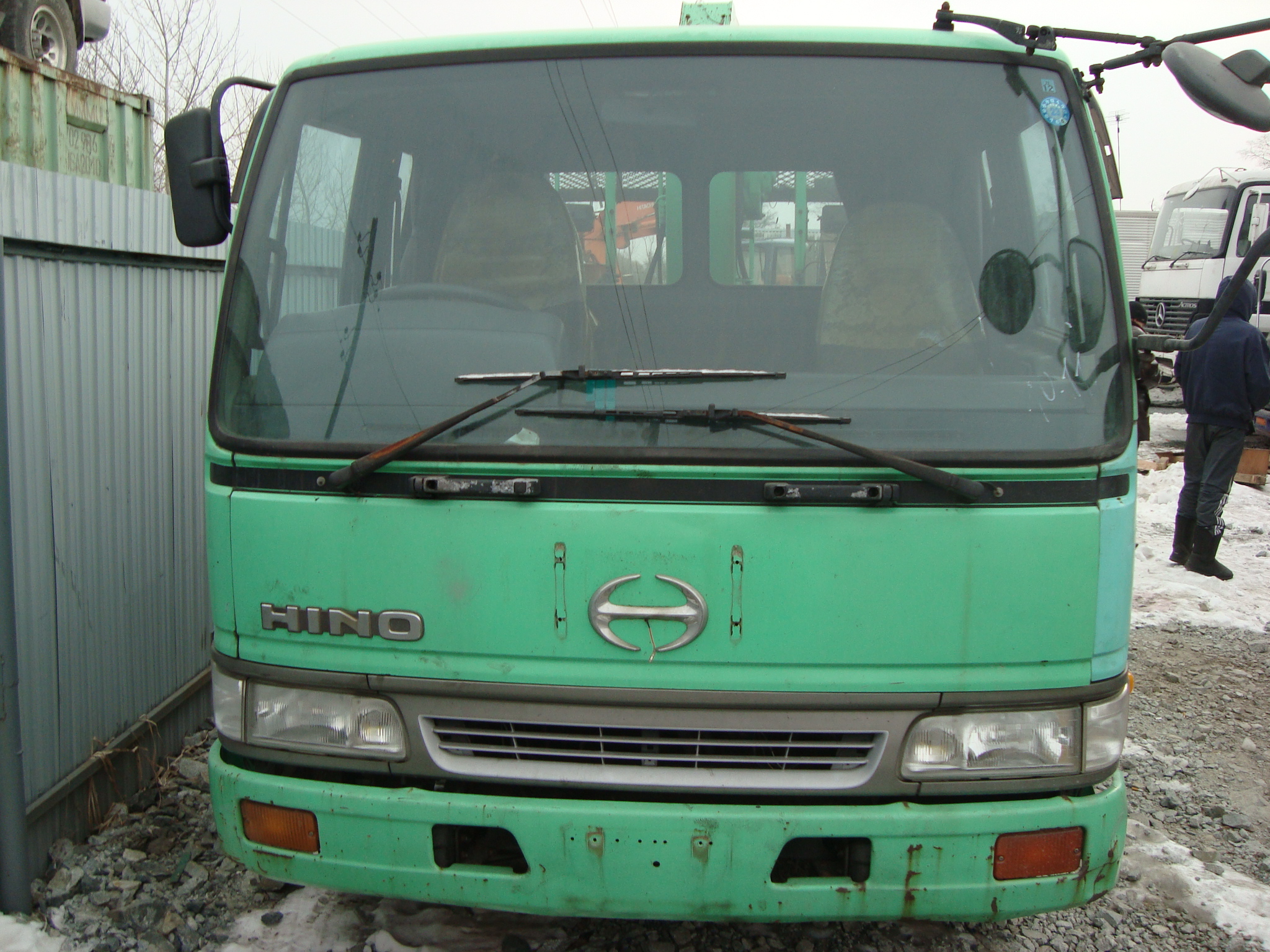 Hino, 1997г. грузовик с КМУ, самогруз.