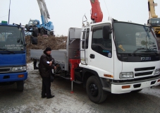 Isuzu FORWARD, 2002, грузовик с КМУ, самогруз. | Isuzu (Исузу)